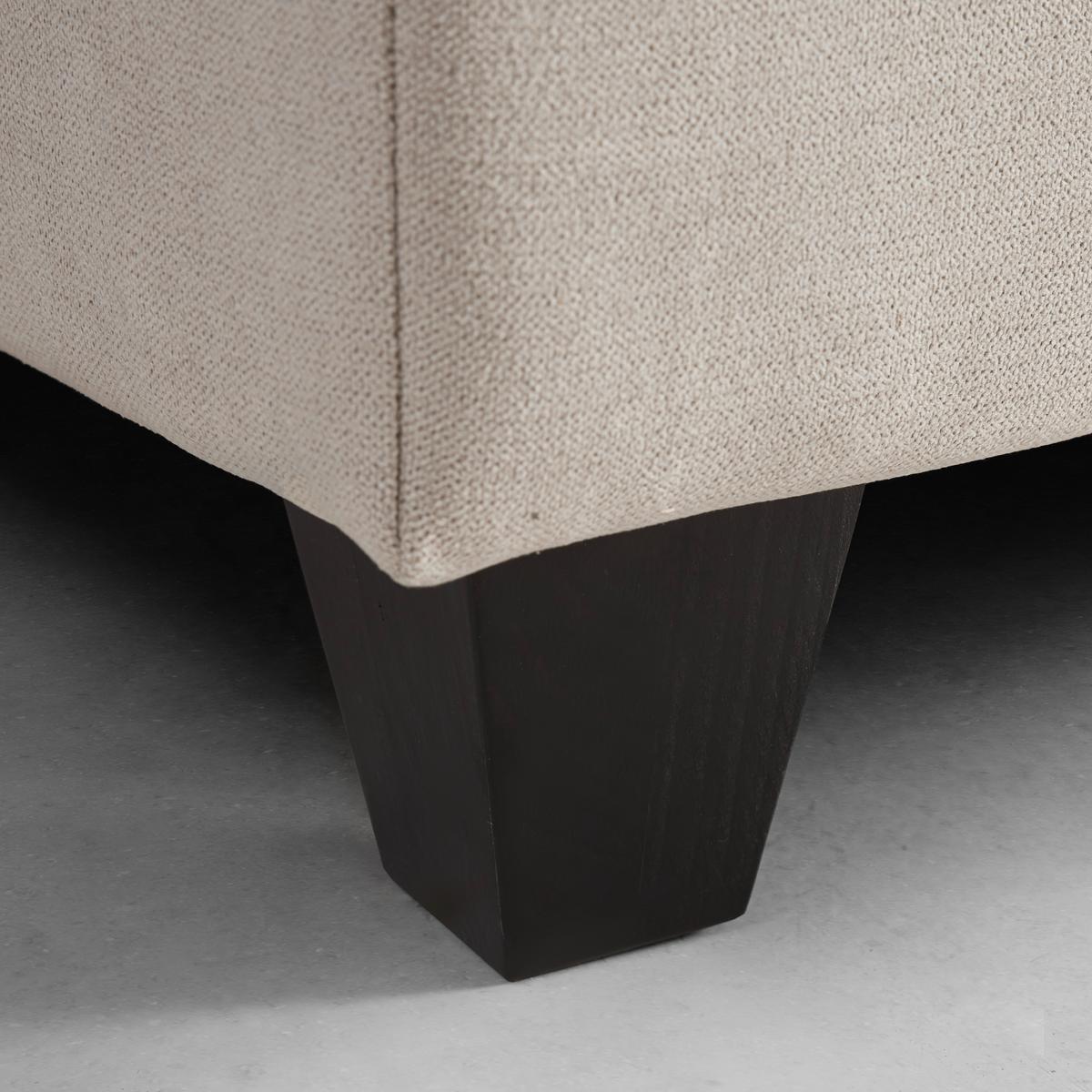 Boxspringová posteľ s toperom 180x200 cm, béžová - čierna/béžová, Modern, drevo/textil (180/200cm) - Bessagi Home