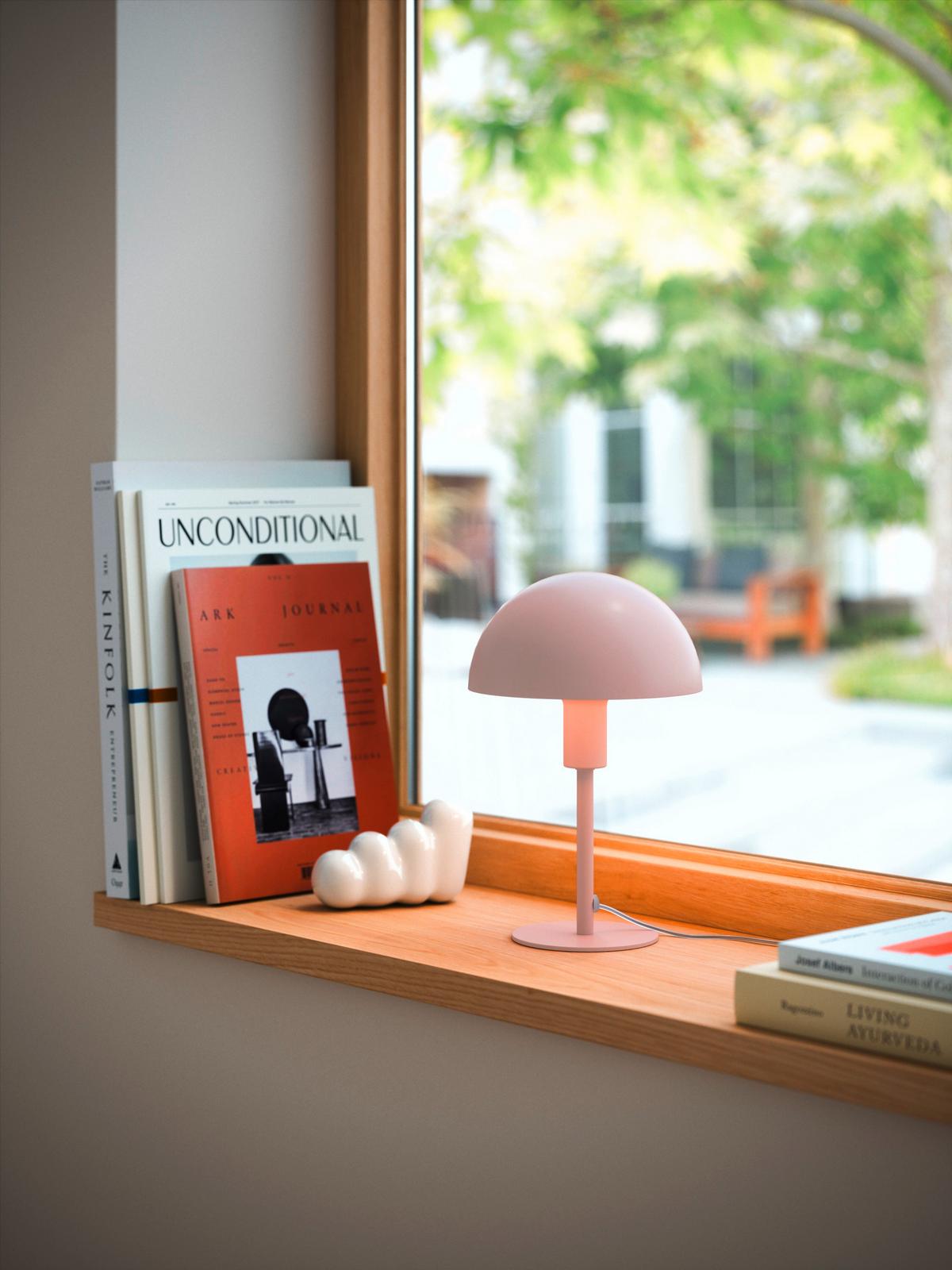 Tischleuchte Ellena Mini Rosa D: 16 Cm - Rosa, Design, Metall (16/25cm) - Nordlux