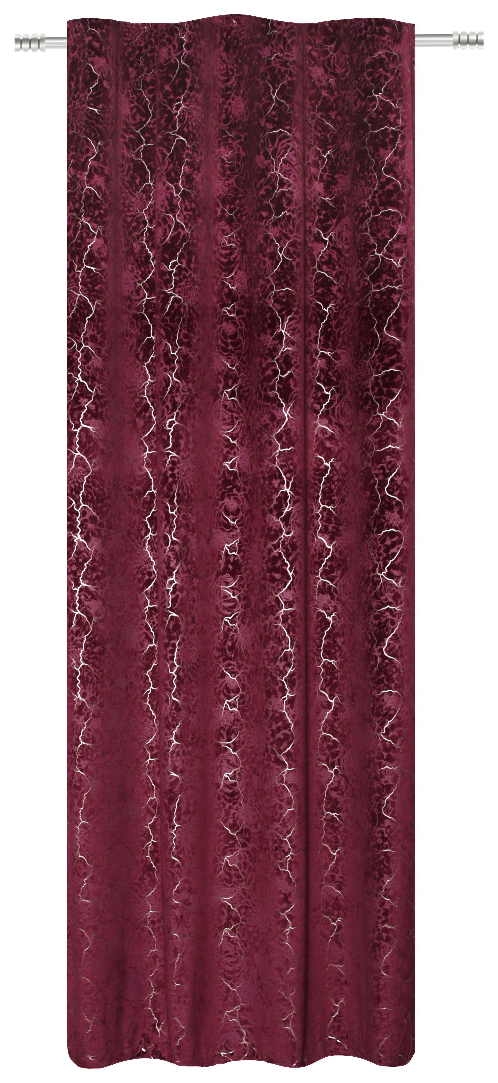 FERTIGVORHANG RIKKA - Beere, ROMANTIK / LANDHAUS, Textil (140/245cm) - James Wood