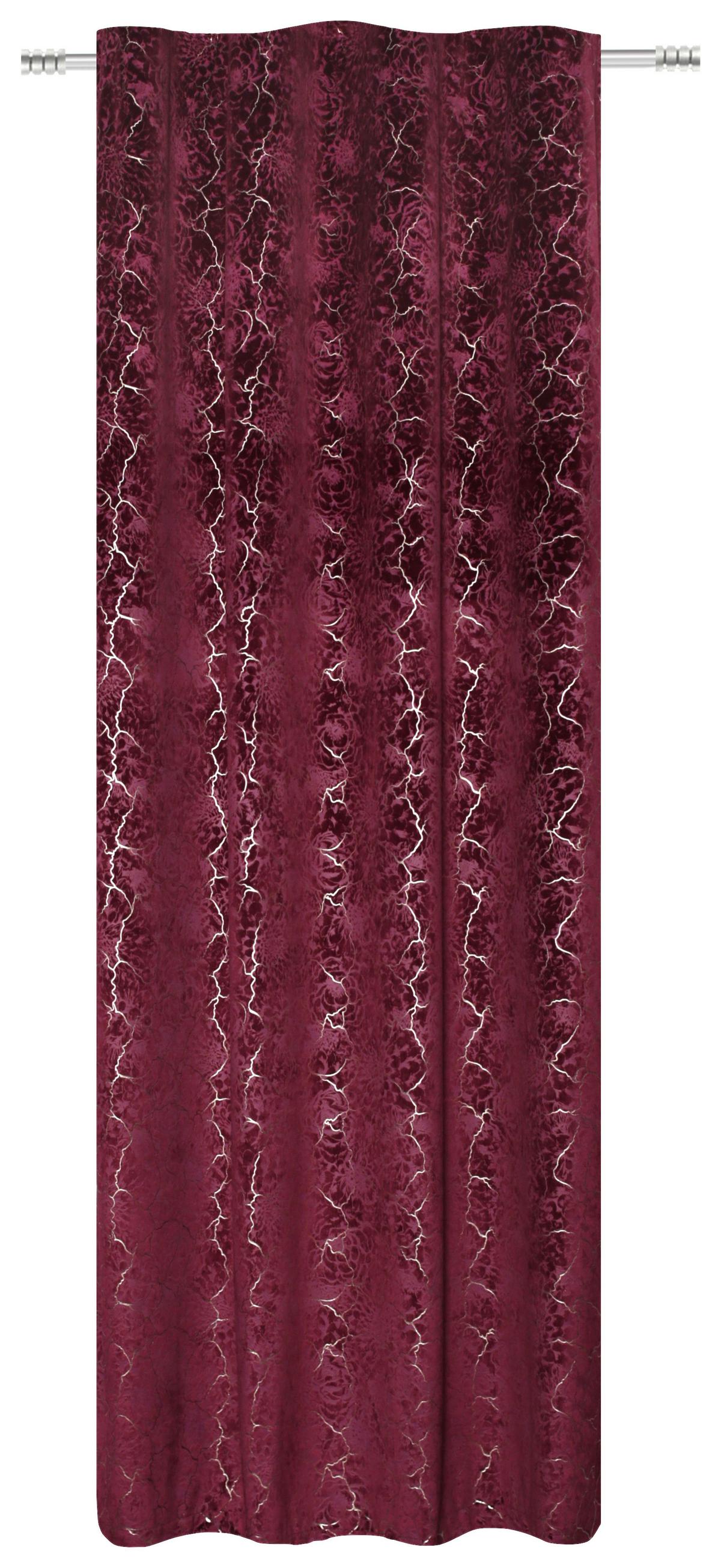 Fertigvorhang Rikka - Beere, ROMANTIK / LANDHAUS, Textil (140/245cm) - James Wood