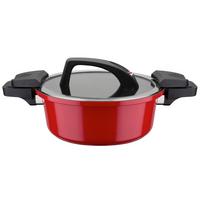 Kochtopf 4 l Aluminium, rot - Rot, Basics, Metall (24/10cm) - GSW