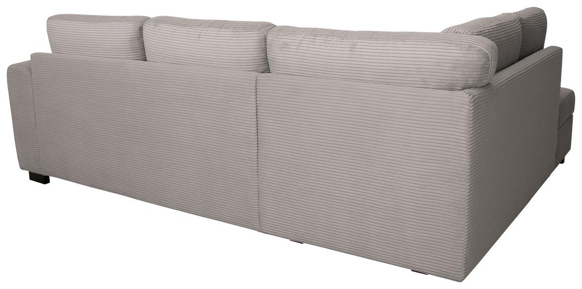 Ecksofa John Graubraun S: 178x239 Cm - Graubraun/Schwarz, Trend, Textil (178/239cm)