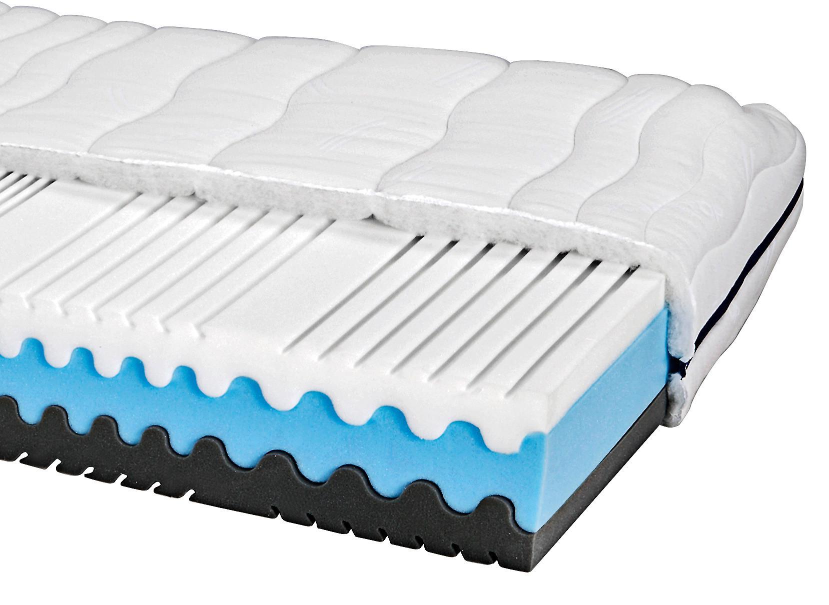 Komfortschaummatratze Silvy 90x200 cm H2/H3 H: 23 cm - Weiß, Basics (90/200cm) - Primatex