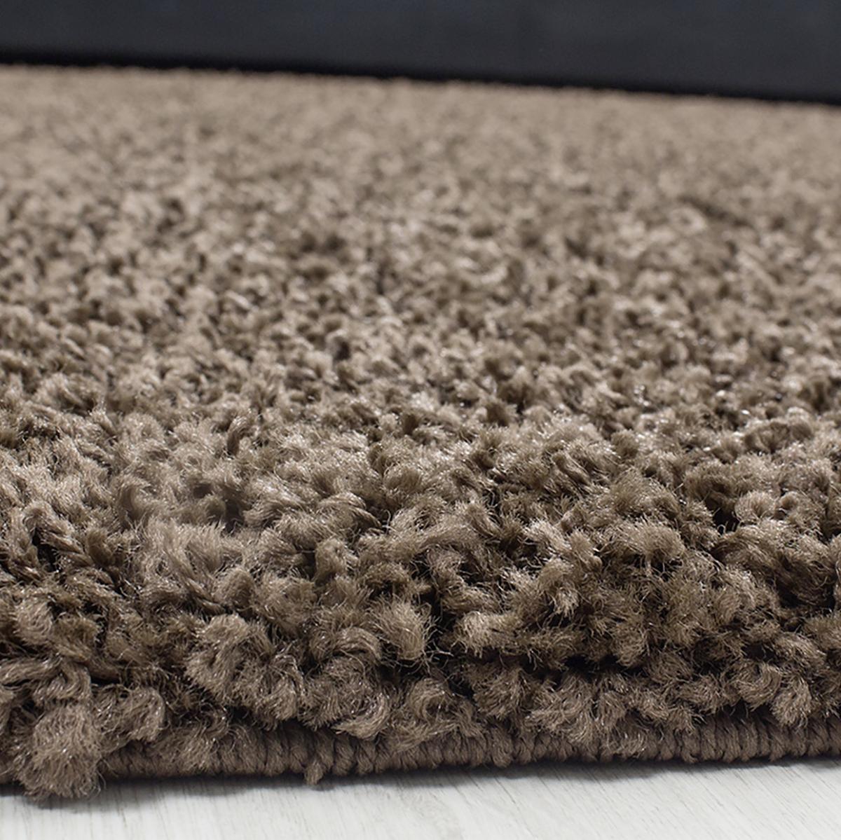 Hochflor Teppich Braun Dream 60x110 cm - Braun, KONVENTIONELL, Textil (60/110cm)