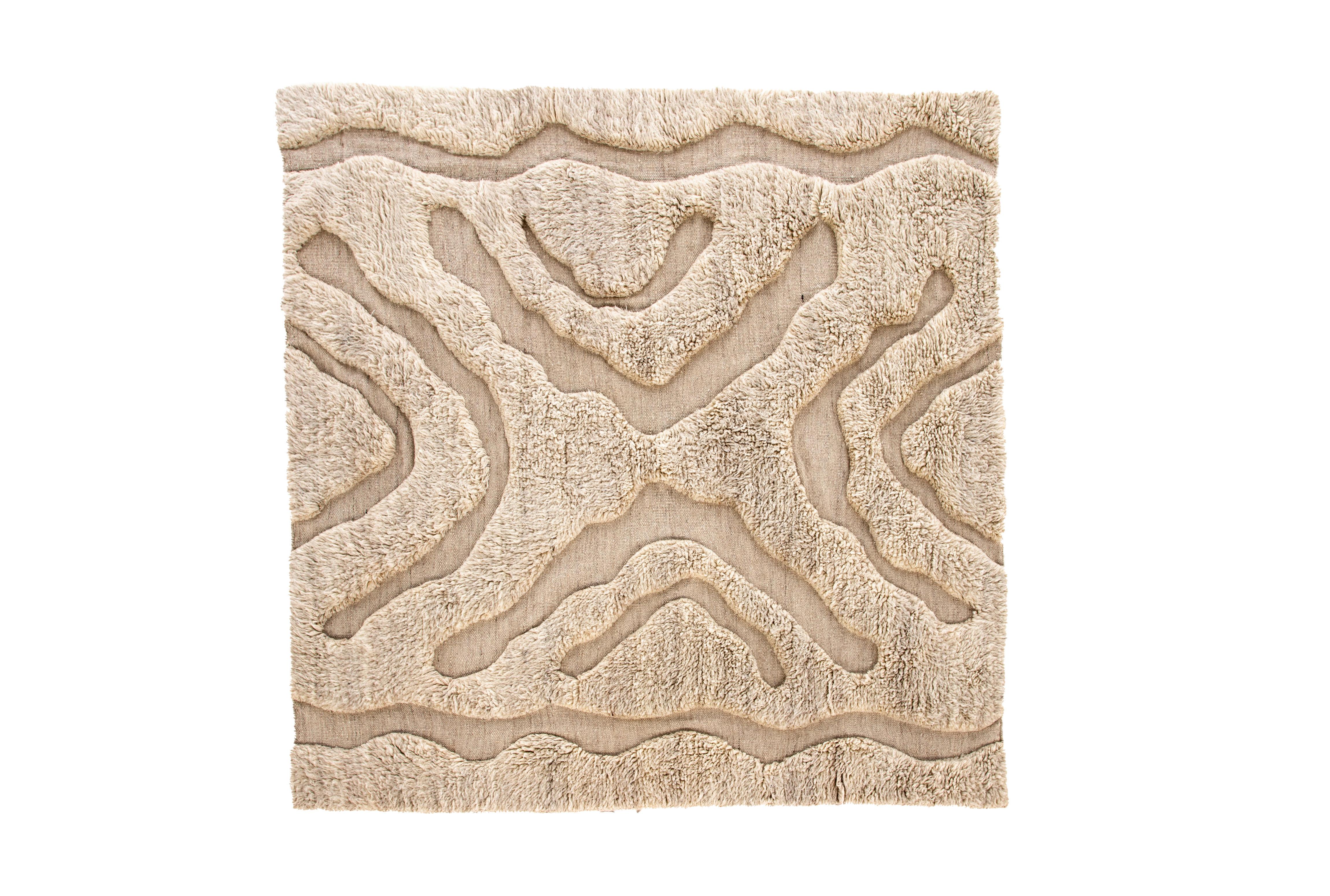 Hochflorteppich Trondheim - Beige/Weiß, LIFESTYLE, Textil (400/400cm) - P & B