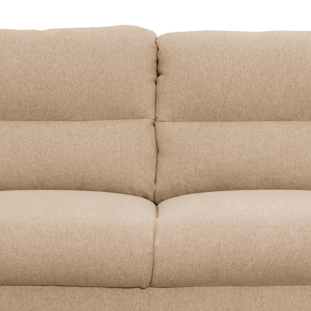 2-sitzer-sofa Tromso Beige B: 158 Cm - Beige/Schwarz, Design, Textil (158/87/88cm) - Livetastic