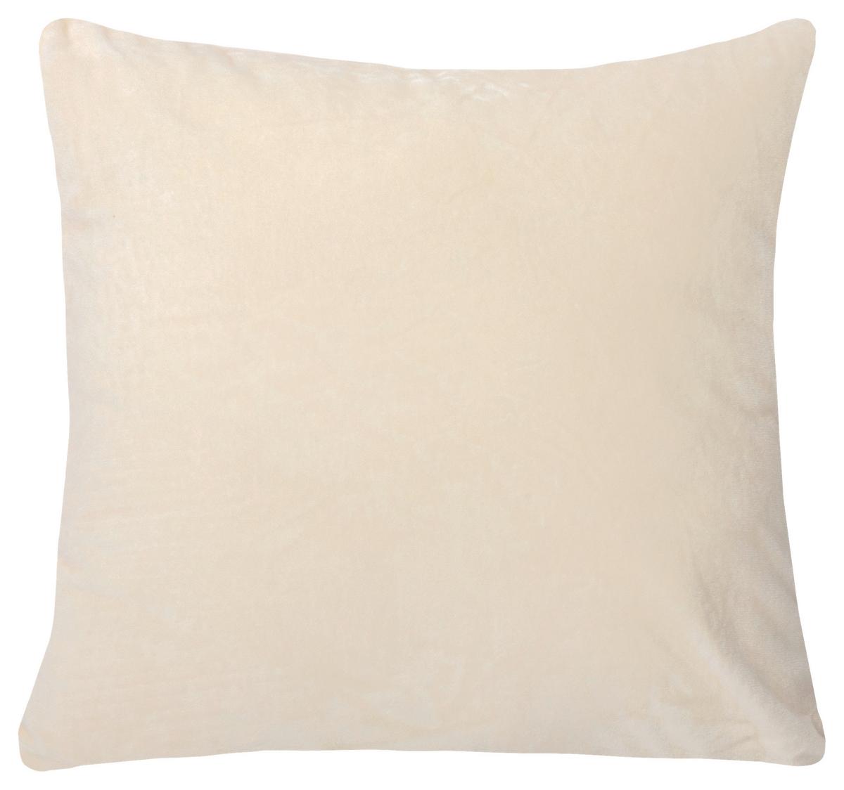 Kissenhülle Uta - Türkis/Taupe, KONVENTIONELL, Textil (40/40cm) - Ondega