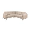 Ecksofa Noret, Creme S: 242x242 Cm - Beige/Buchefarben, Design, Textil (242/242cm) - MID.YOU
