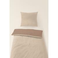 OBOUSTRANNÉ POVLEČENÍ CASHMERE WENDE - bílá/světle hnědá, textil (140/200cm) - Mömax