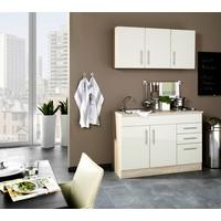 Miniküche Toronto Creme/Eiche Dekor B: 120 cm - Eichefarben/Creme, MODERN, Holzwerkstoff (120cm) - Held
