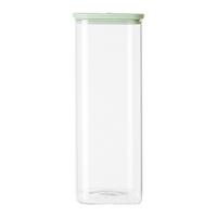 SKLENENÁ DÓZA NA POTRAVINY SELINA - CA. 2,1L - číra/zelená, Modern, plast/sklo (10,3/26,8/10,3cm) - Modern Living