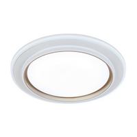 LED-Deckenleuchte Clara - Champagner/Weiß, Basics, Kunststoff/Metall (46/5,5cm) - Luca Bessoni