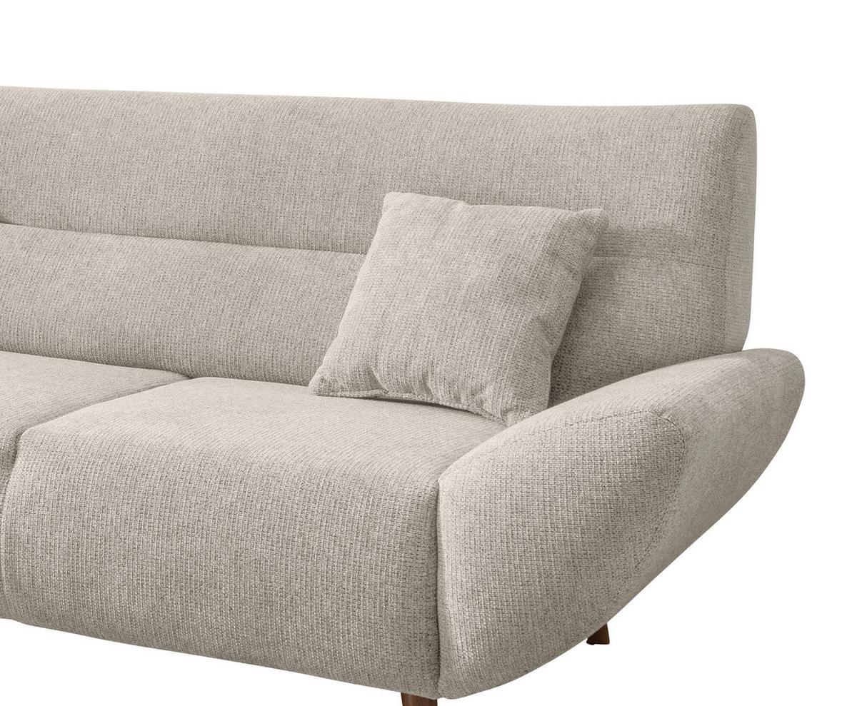 Ecksofa Chenille Beige S: 166x290 Cm - Wildeiche/Beige, MODERN, Textil (166/290cm) - MID.YOU