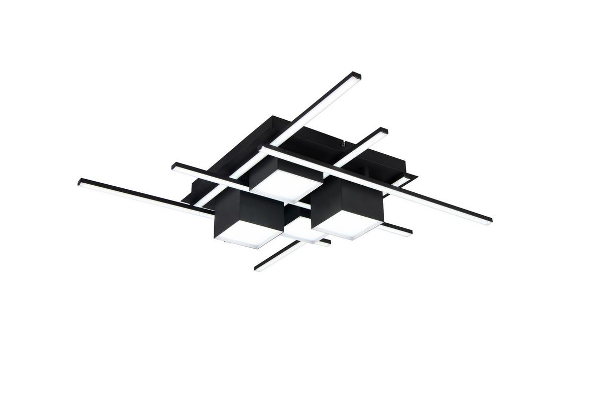 LED-Deckenleuchte 647810432 Roger - Schwarz, Design, Metall (70/11,5cm) - Trio Leuchten