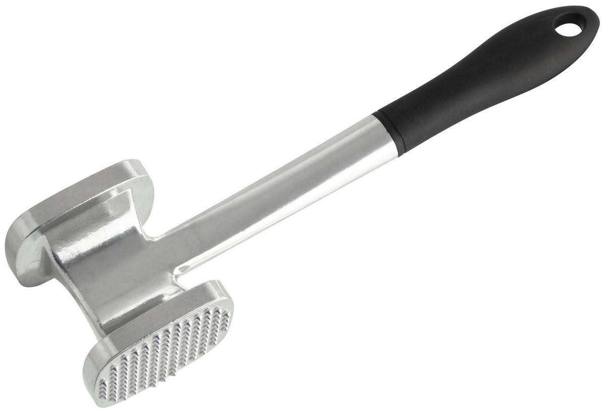 PALIČKA NA MASO FRANZ - barvy stříbra, kov/plast (27,5cm) - Fackelmann