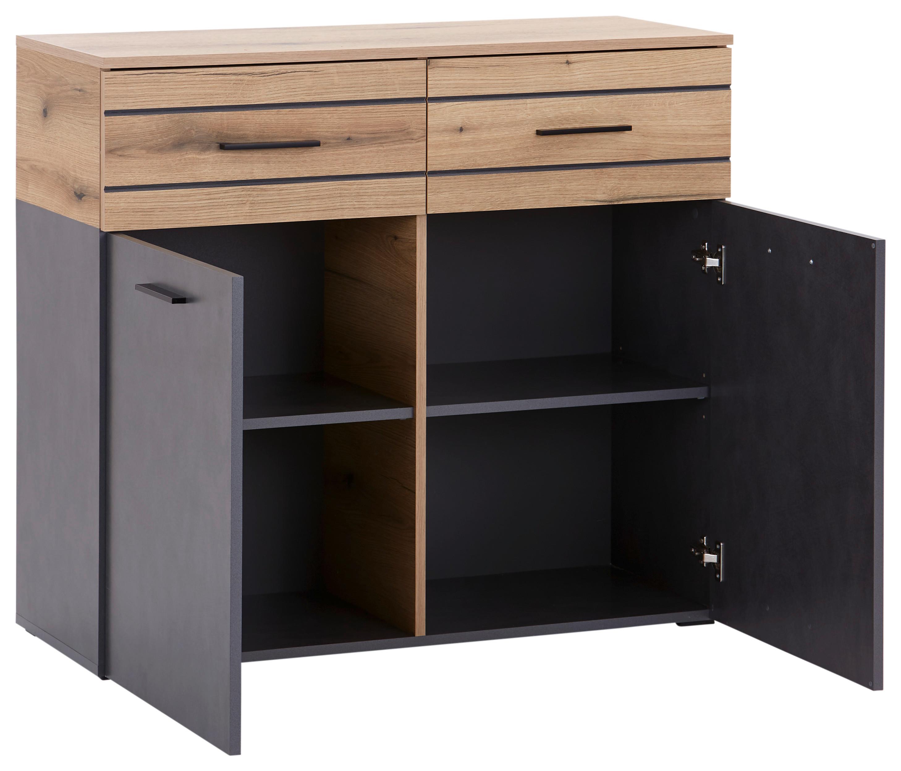 Kommode B: 100 cm Limit Coast Evoke Eiche Dekor/Matera - MODERN, Holzwerkstoff (100/91/40cm) - Ondega