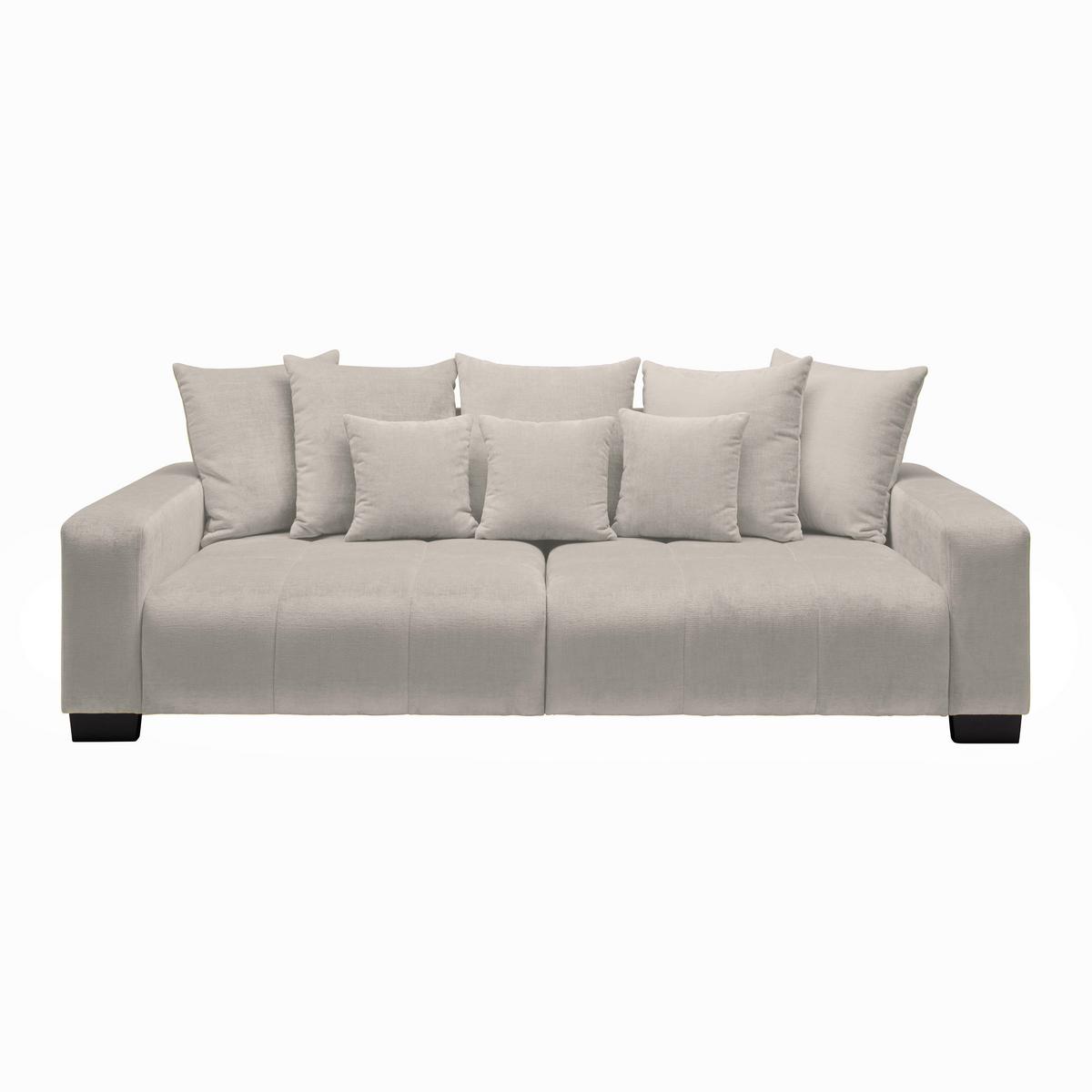Velká pohovka MATTEO, světle šedá tkanina LEGACY - černá/světle šedá, Moderní, dřevo (246/93/124cm)