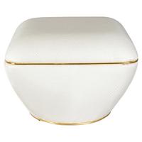 Hocker Contessa Beige/Goldfarben D: 60 cm - Beige/Goldfarben, Design, Textil (60/42,5cm) - Kayoom