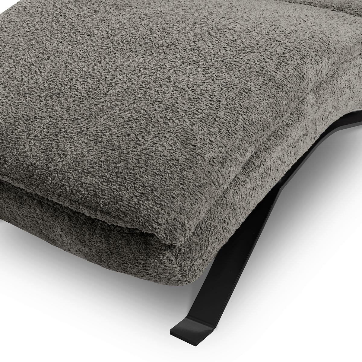 Relaxliege Black Dunkelgrau, B: 65cm - Dunkelgrau/Schwarz, Design, Leder (65/95/171cm) - Celina Home