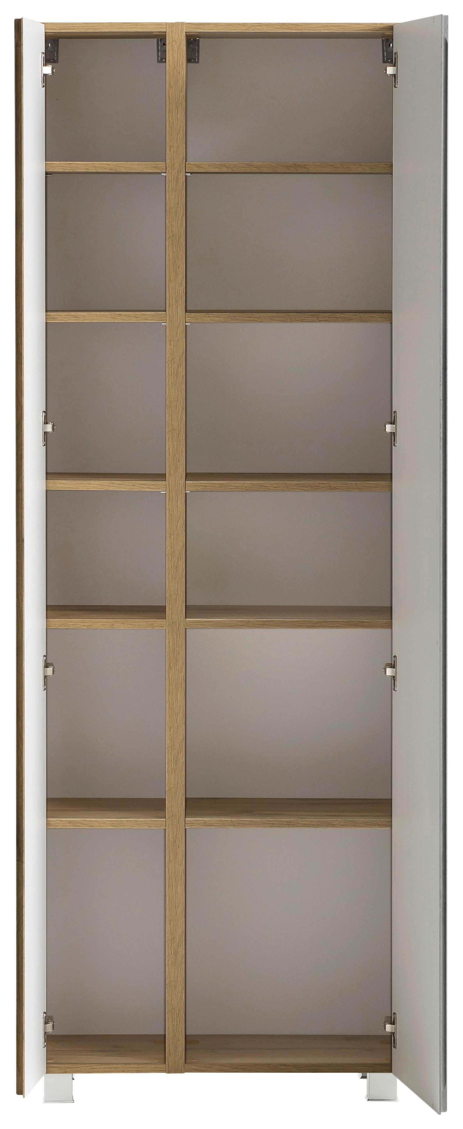 Hochschrank mit Drehtüren und Einlegeböden