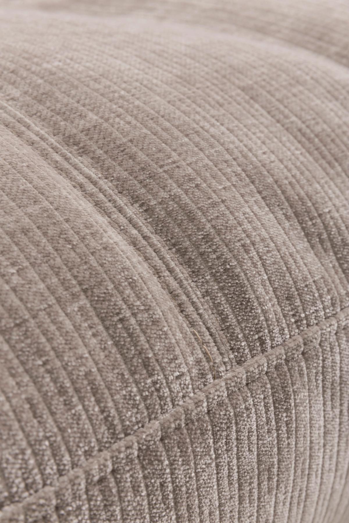 Bigsofa Be Comfy - Silberfarben/Schwarz, MODERN, Textil (264/83/126cm) - Trendmanufaktur