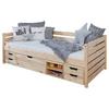 Stauraumbett Naomi - Naturfarben, MODERN, Holz (90/200cm) - MID.YOU