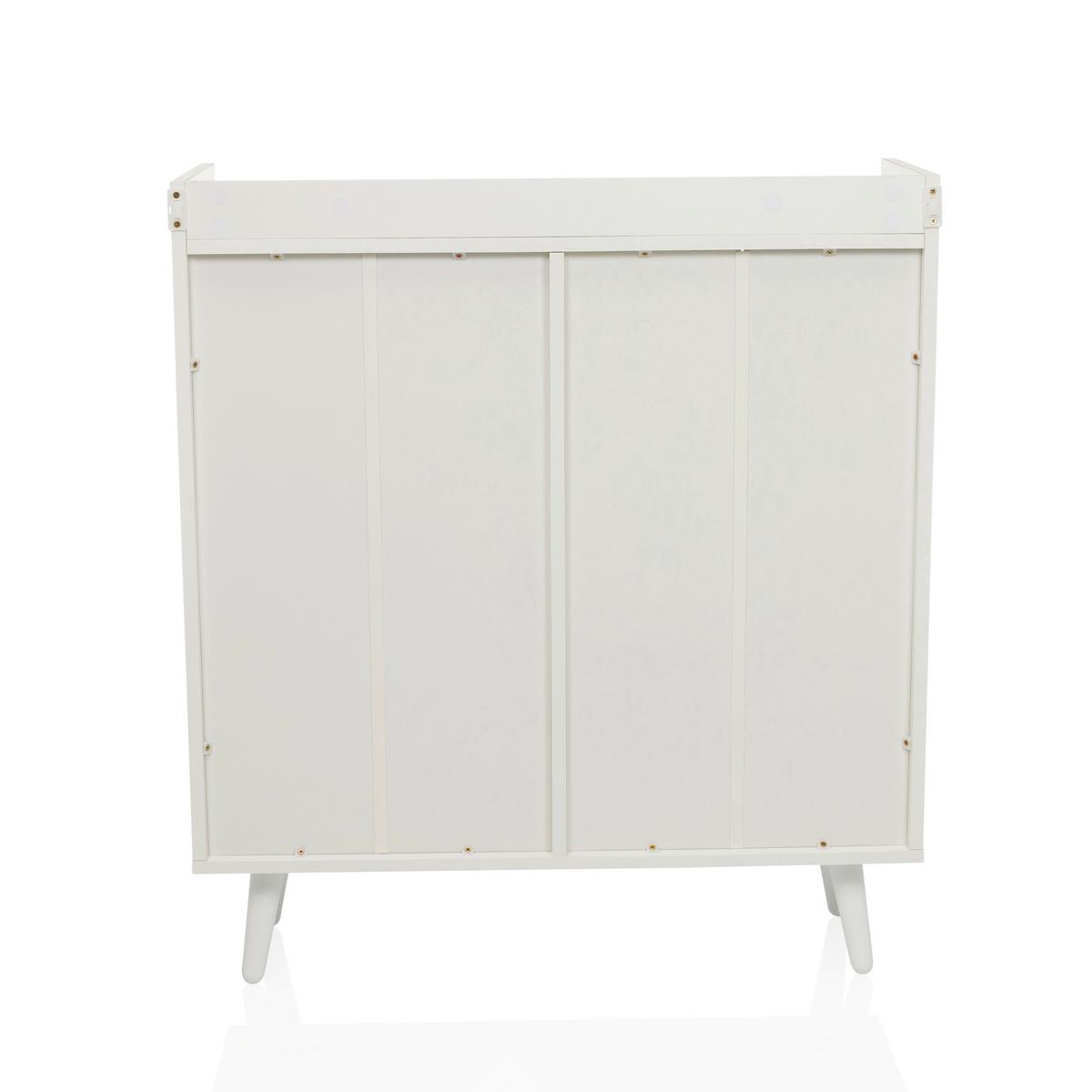 Kommode Myrdal Weiß B: 80 Cm - Weiß, MODERN, Holzwerkstoff (80/90/30cm) - MID.YOU