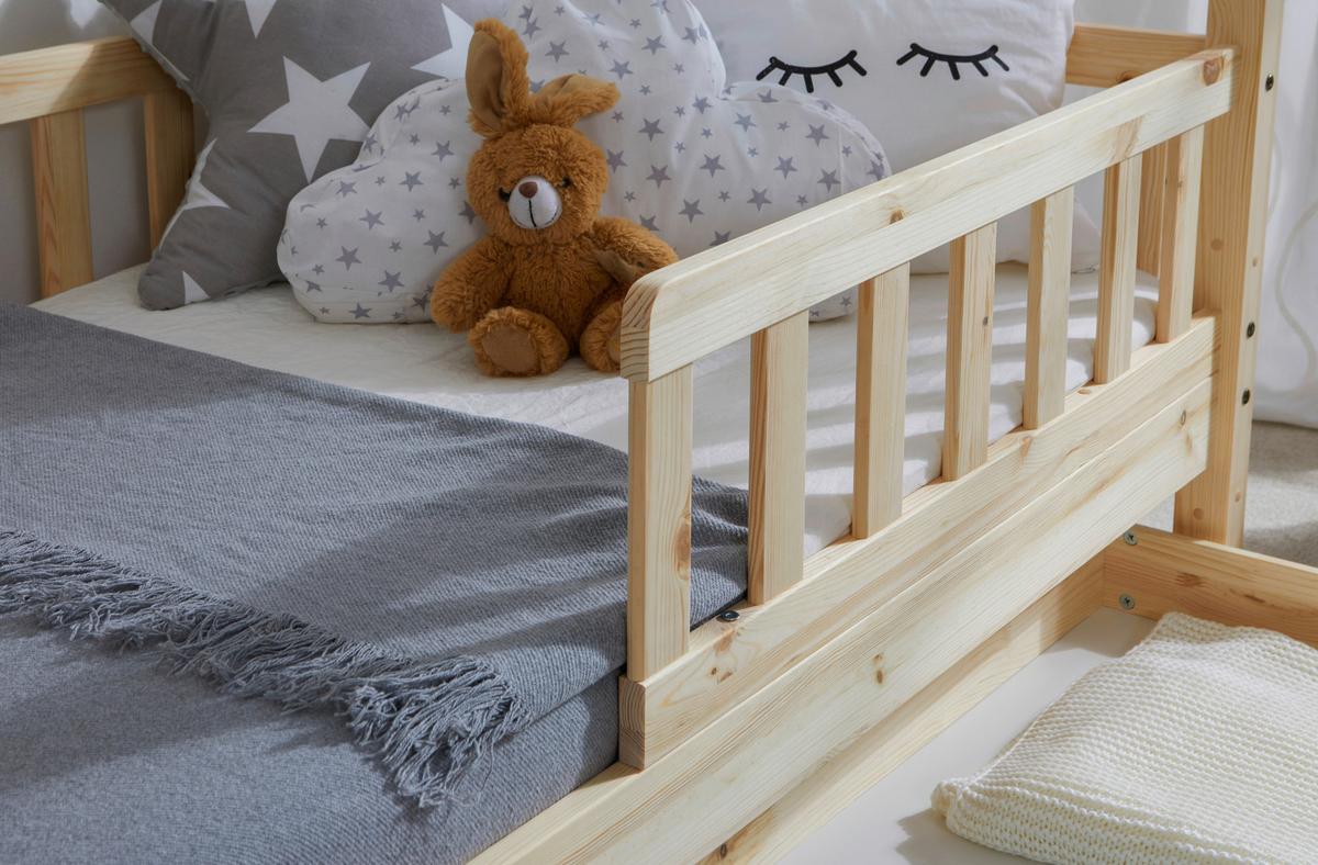 Hausbett Kay - Naturfarben, MODERN, Holz/Textil (80/160cm) - MID.YOU