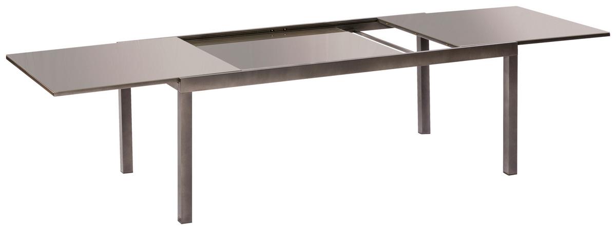 Gartenset Amalfi - Silberfarben/Graphitfarben, MODERN, Textil/Metall - Gardenson