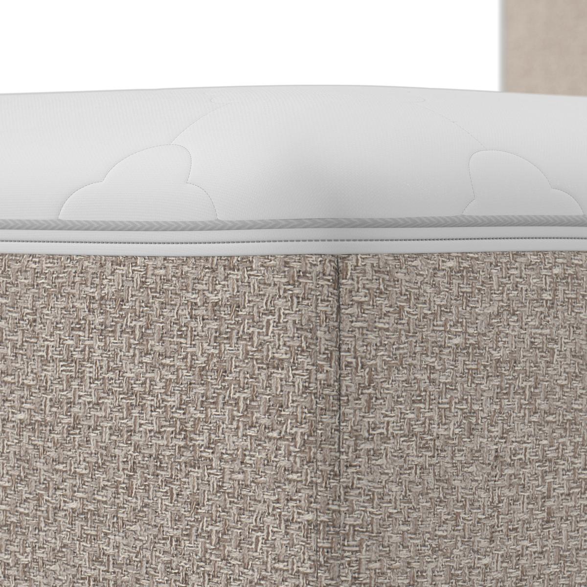 Boxspringová postel MARCO 140x200, šedohnědá - černá/šedohnědá, Moderní, dřevo/textil (140/200cm) - Bessagi Home