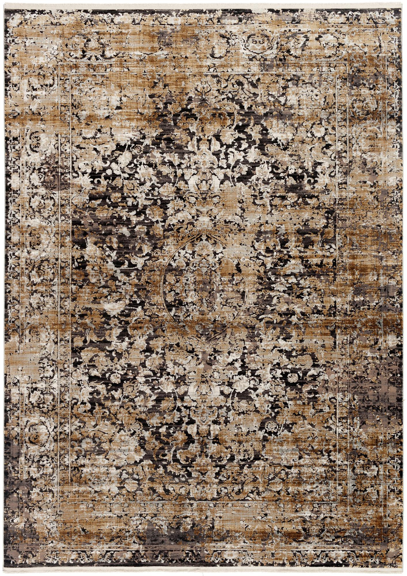 Webteppich Grau/Goldfarben Le Mans 240x340 cm - Goldfarben/Grau, Design, Textil (240/340cm) - Dieter Knoll