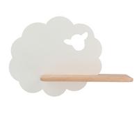 KINDERWANDLEUCHTE 21-84835 SHEEP - Weiß, Basics, Holz/Holzwerkstoff (36/12/24cm)