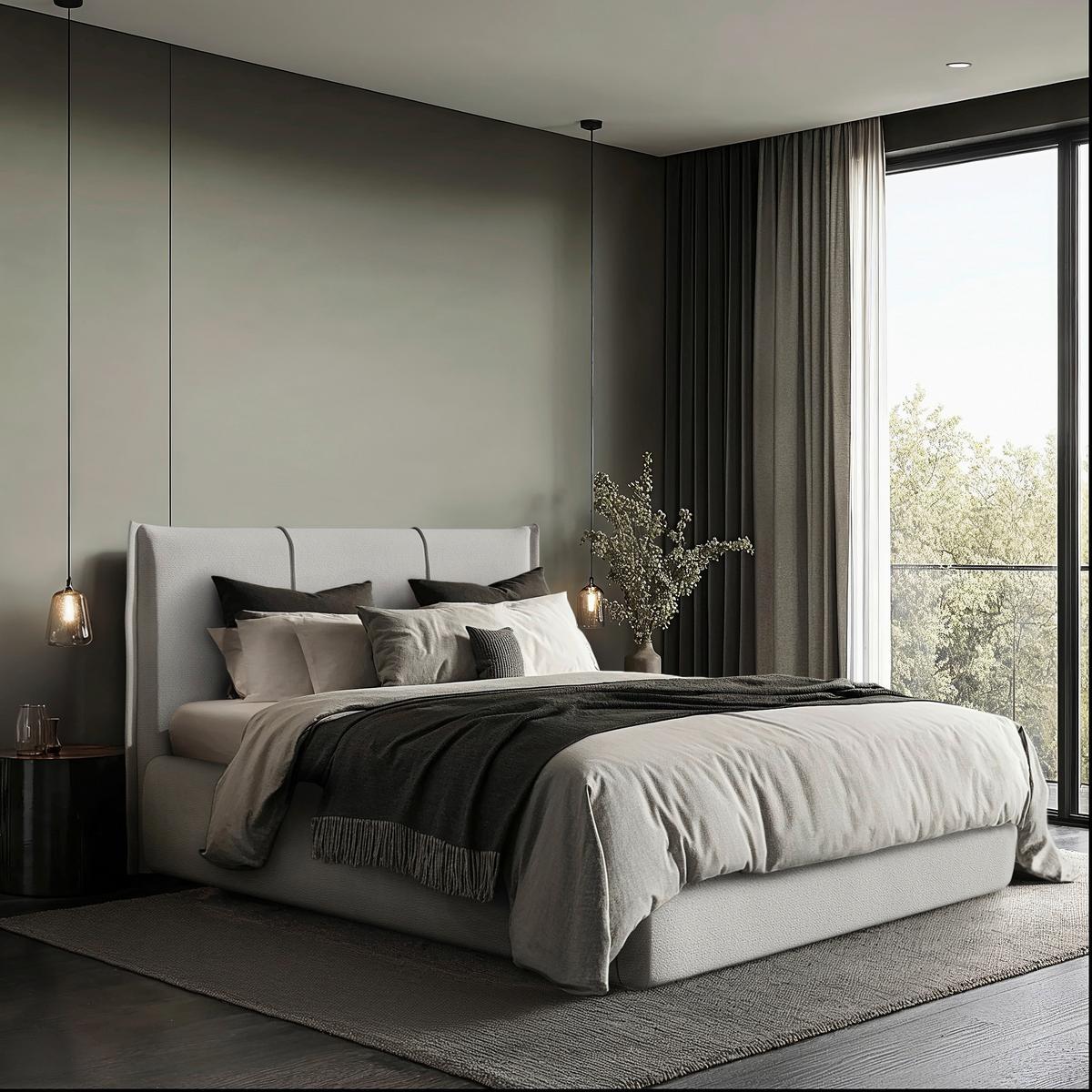 Polsterbett Beli Hellgrau Lf: 180x200 Cm - Hellgrau/Schwarz, MODERN, Holz/Holzwerkstoff (180/200cm) - MID.YOU