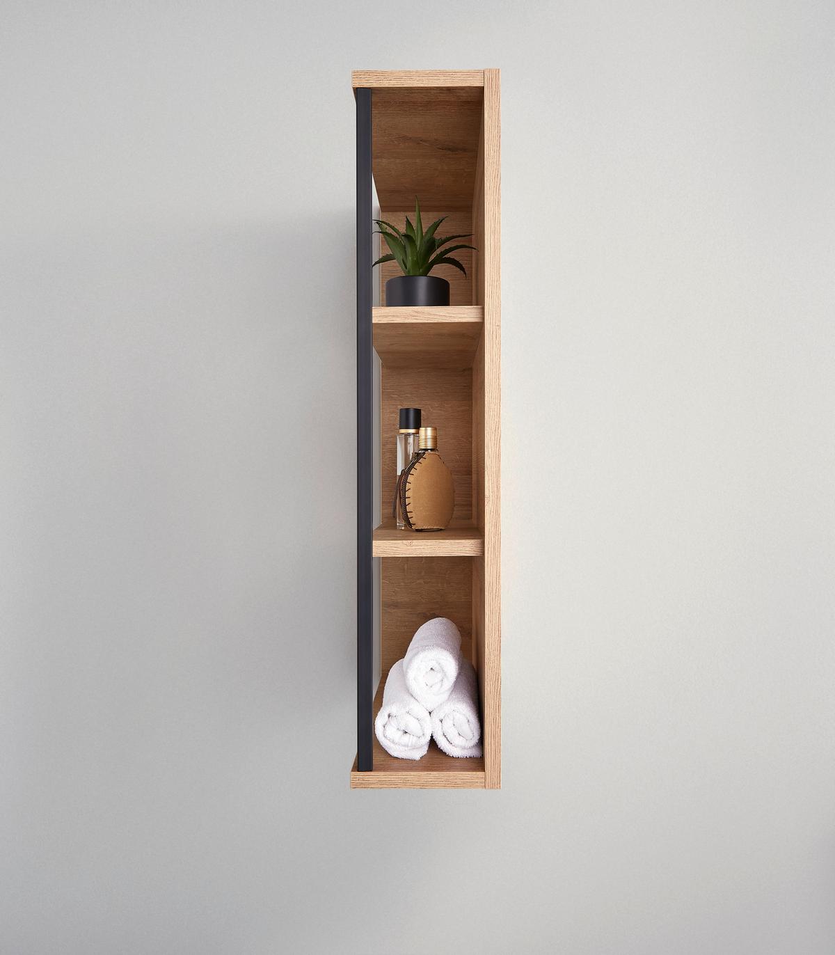 NÁSTĚNNÝ REGÁL BAVELLI -EXKLUSIV- - barvy dubu, Moderní, kompozitní dřevo (15/70/32,5cm) - Pelipal