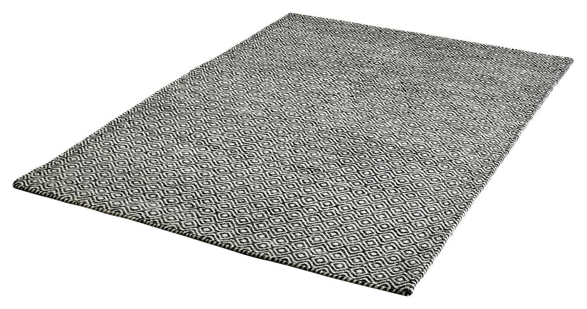 Flachwebteppich My Jaipur - Graphitfarben, Natur, Textil (80/150cm) - Obsession