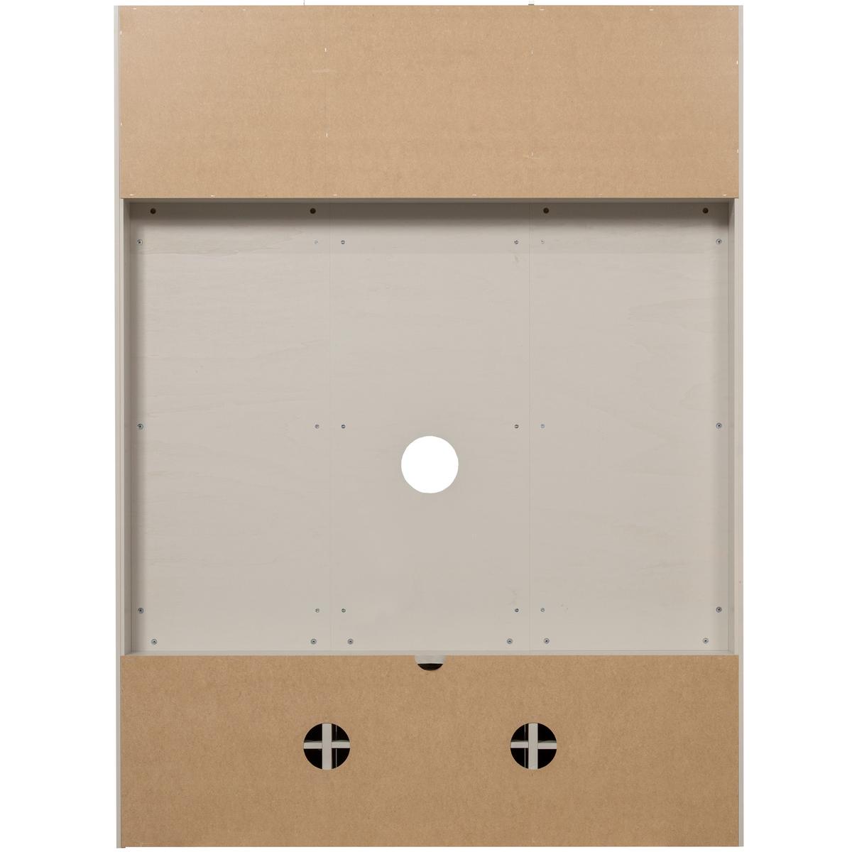 WOHNWAND Meggy Grau B: 160cm - Grau, Design, Holz (160/215/40cm) - Livetastic