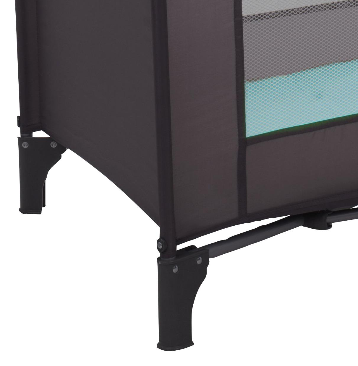 Reisebett Summer Grau/türkis Mit Transporttasche - Türkis/Grau, Kunststoff/Textil (120/60cm) - Fillikid