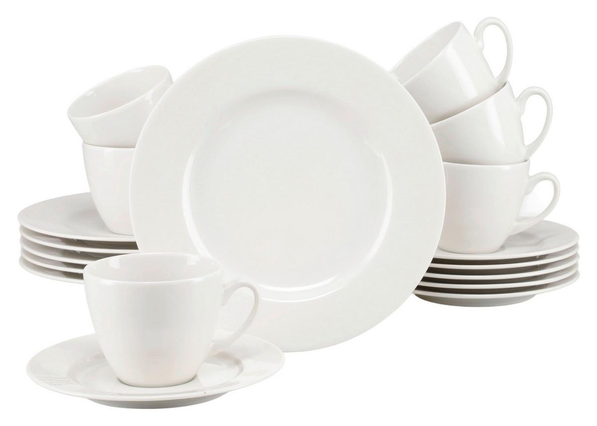 Kaffeeservice Venice Creme 18-Teilig, Creme - Creme, Basics, Keramik - Creatable