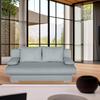 Schlafsofa Bora Mintgrün B: 193 Cm - Chromfarben/Schwarz, Design, Holzwerkstoff/Textil (193/86/85cm) - P & B