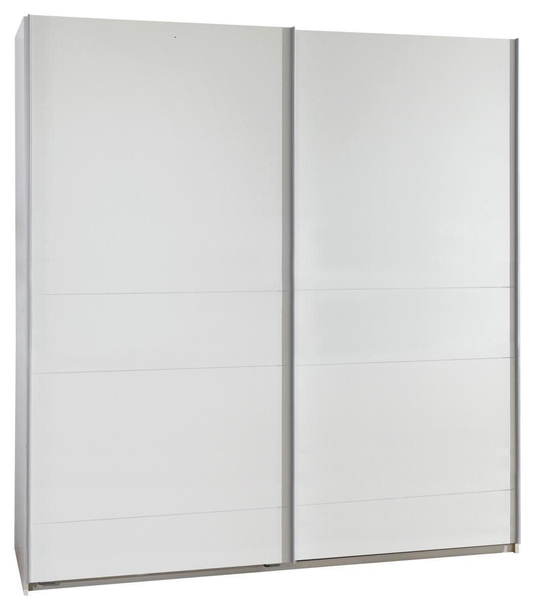 Schwebetürenschrank 135cm Chess, Weiß Dekor - Weiß, Design, Holzwerkstoff (135/198/64cm) - MID.YOU