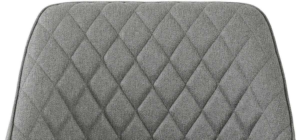Armlehnstuhl Pam Hellgrau, Sitzfl. 360° drehbar - Hellbraun/Schwarz, KONVENTIONELL, Holz/Textil (57/85.5/60cm) - MID.YOU