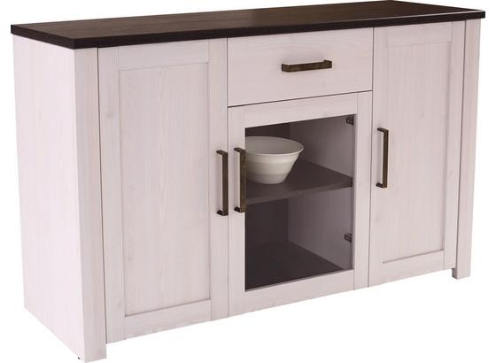 Komoda Sideboard Provence - číra/biela, Romantický / Vidiecky, kompozitné drevo (153,9/82,3/42cm) - James Wood Komoda Sideboard Provence - číra/biela, Romantický / Vidiecky, kompozitné drevo (153,9/82,3/42cm) - James Wood