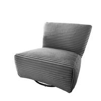 Xxl-sessel Cremallo Grau 360° Drehbar, B: 95 Cm - Schwarz/Grau, Trend, Textil (95/77/94cm) - Livetastic