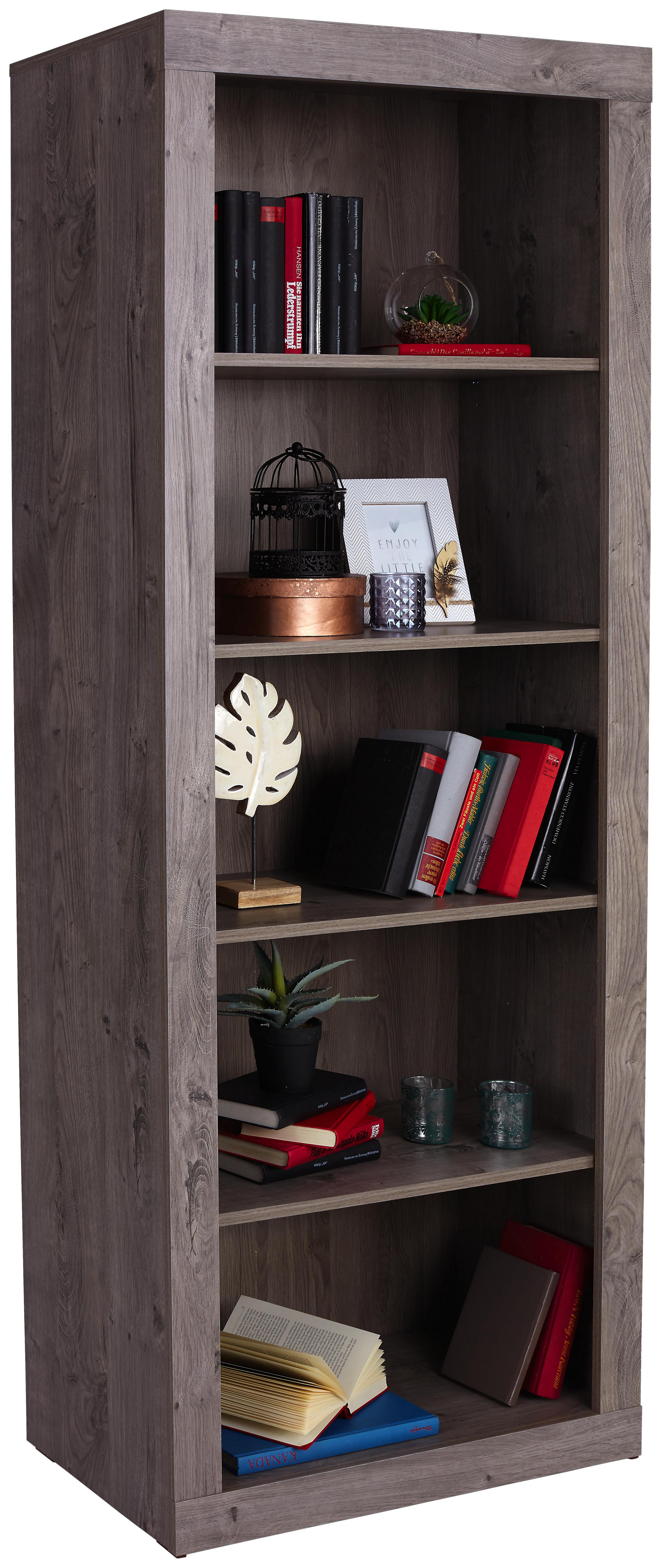 Regal Living 03 - Eichefarben, MODERN, Holzwerkstoff (74/188/37cm)