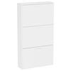 Schuhschrank Sulos Weiß B: 50 cm - Weiß, Design, Holzwerkstoff (50/108/17cm) - MID.YOU