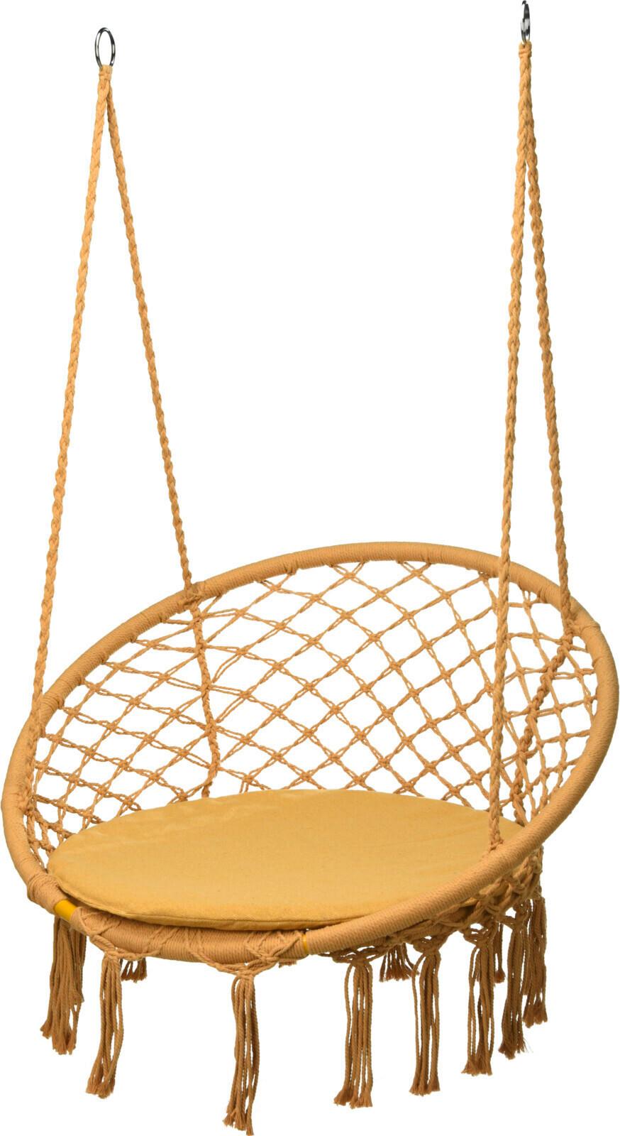 Hängesessel X80000620 - Dunkelgelb, Basics, Kunststoff (82/60/115cm)