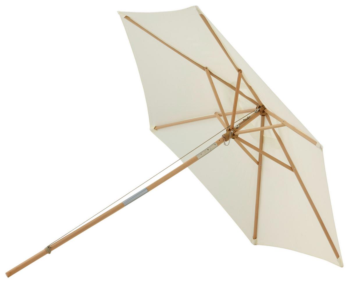 Sonnenschirm Corypho - Weiß, KONVENTIONELL (250/232cm) - Gardenson