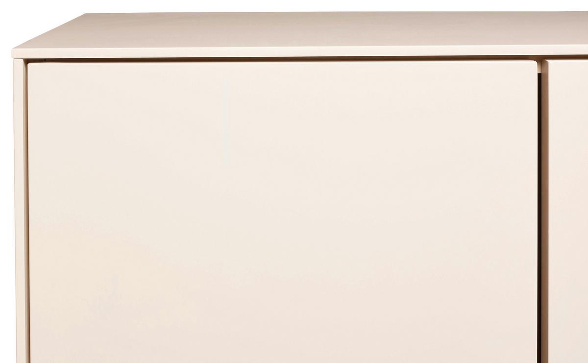 Waschbeckenunterschrank Vaduz Kashmir, B: 60cm - Kaschmir/Schwarz, Trend, Holzwerkstoff (60/60/33cm)