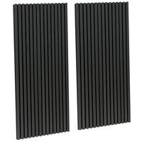 Akustikpaneel Black Oak - Eichefarben/Schwarz, Trend, Holz/Kunststoff (60/120cm) - Homezone