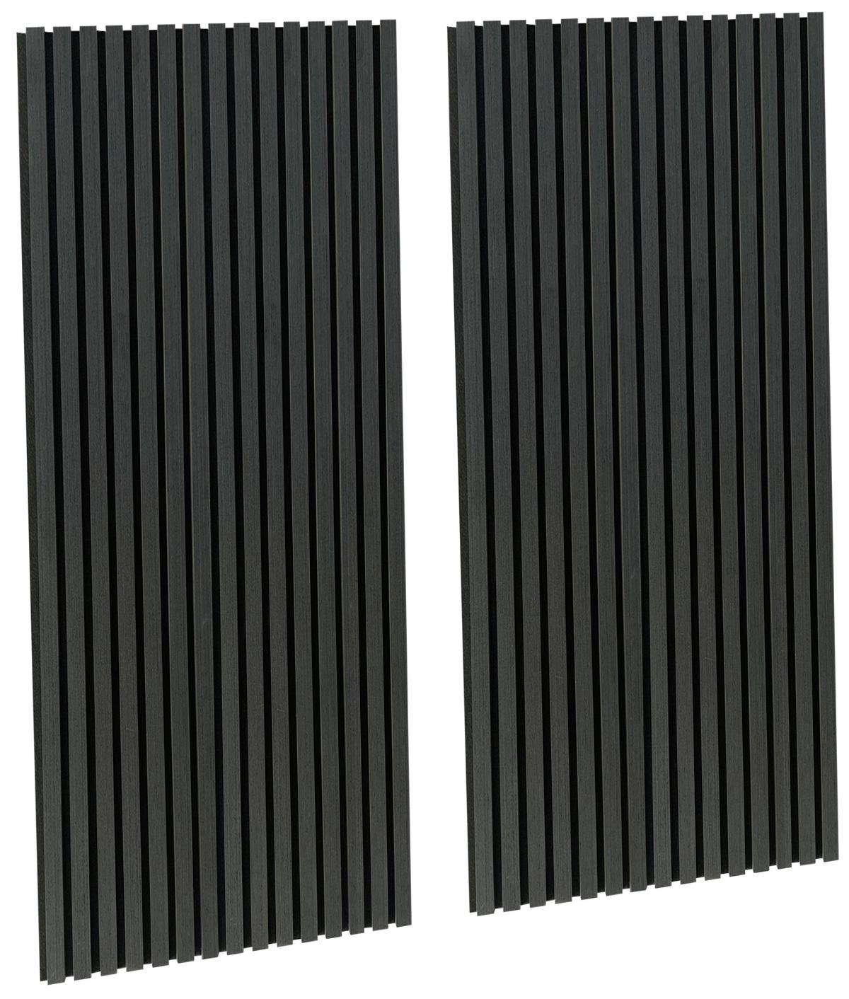 Akustikpaneel Black Oak - Eichefarben/Schwarz, Trend, Holz/Kunststoff (60/120cm) - Homezone